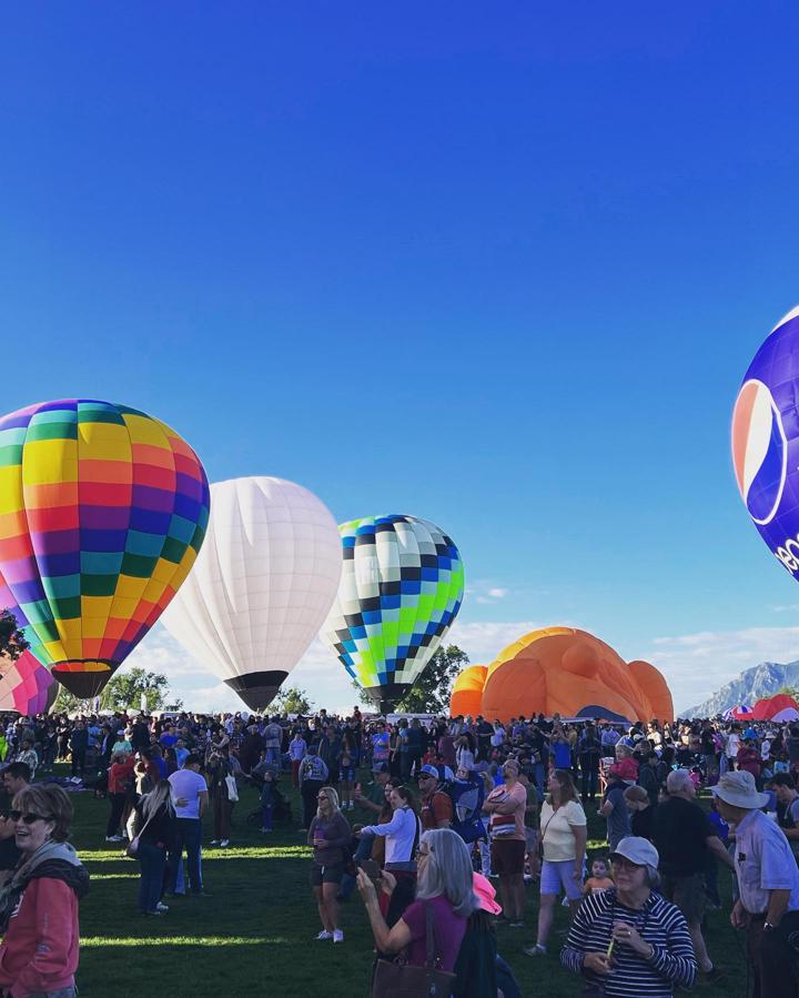Wide view of the festival