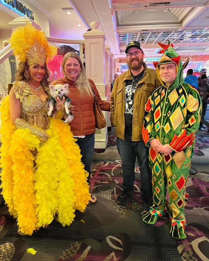 After the Piff the Magic Dragon show in Las Vegas